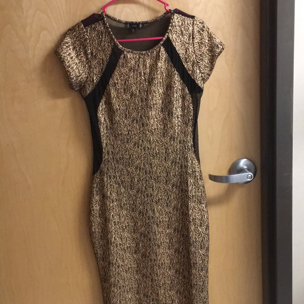 Black and gold iris dress size Large